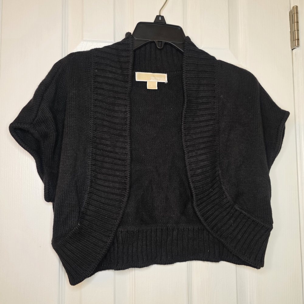 Michael Kors Women's Black Shrug Sweater